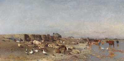 Motif from Szered on the Waag by Eugen Jettel